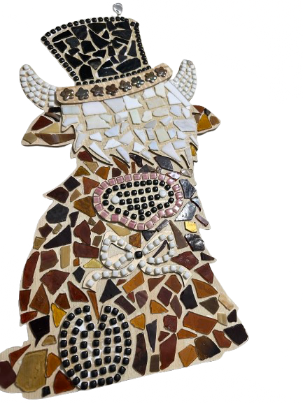 Mosaic Standing Cow